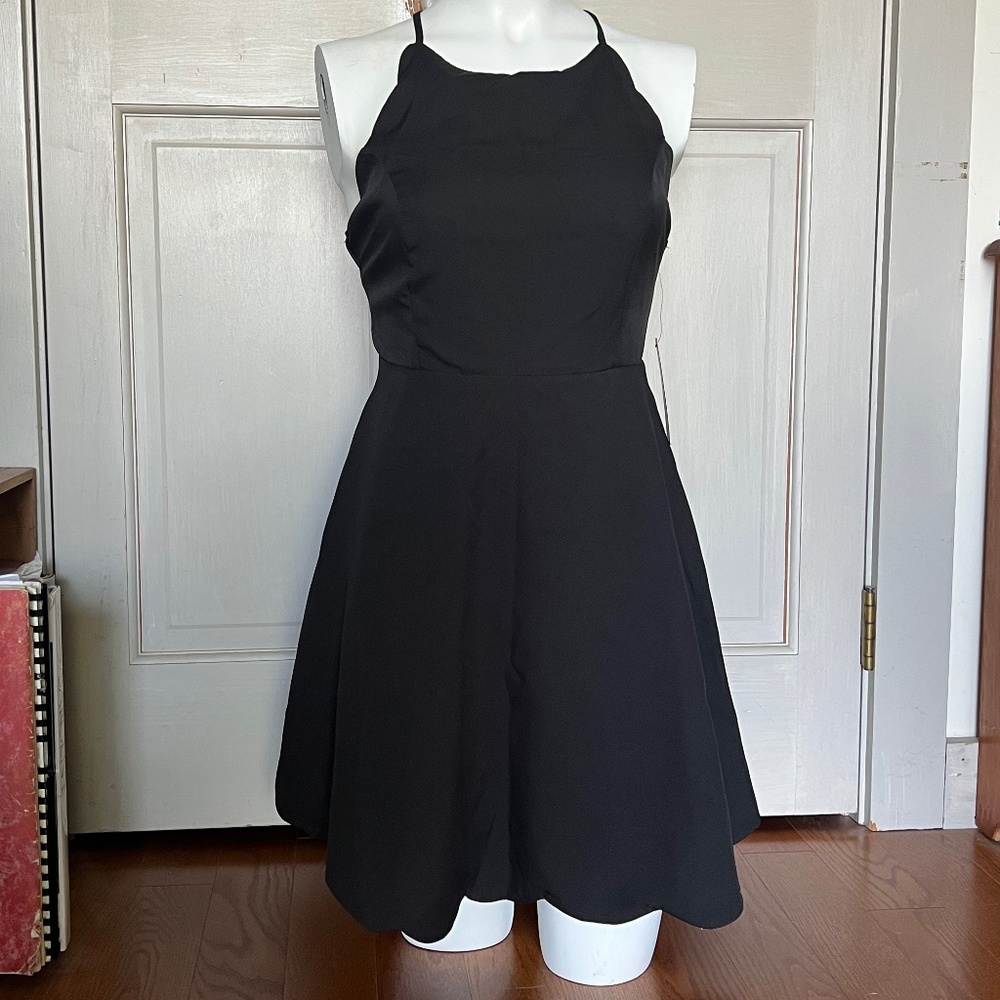 Brand New LULUS Little Black Dress with Scalloped Hem; New with tags